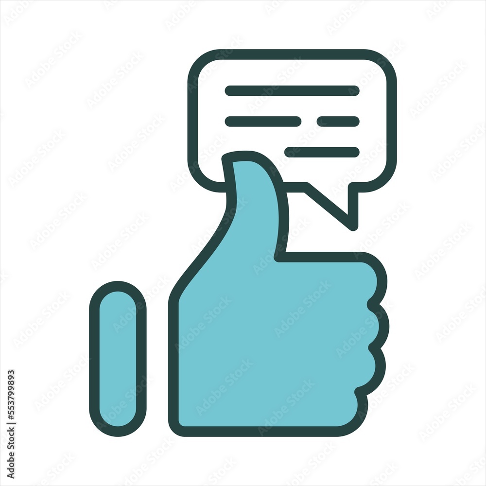 Fototapeta premium Appreciation icon, Good, Good Feedback, Thumb Up, Thumbs Up, Like,Business and Finance