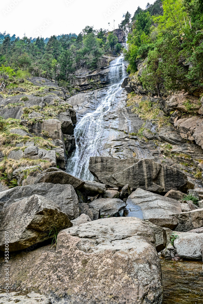 Barbianer Wasserfälle Cascate di Barbiano bei Renon in Südtirol, Italien