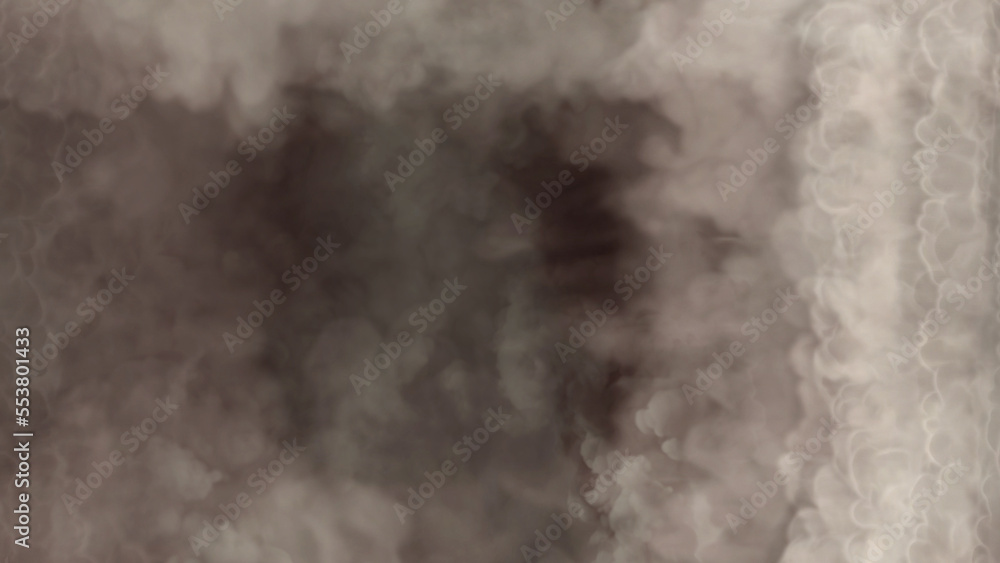 Side frame for content of heavy white smoke, isolated - abstract 3D rendering Side frame for content of heavy white smoke, isolated - abstract 3D rendering