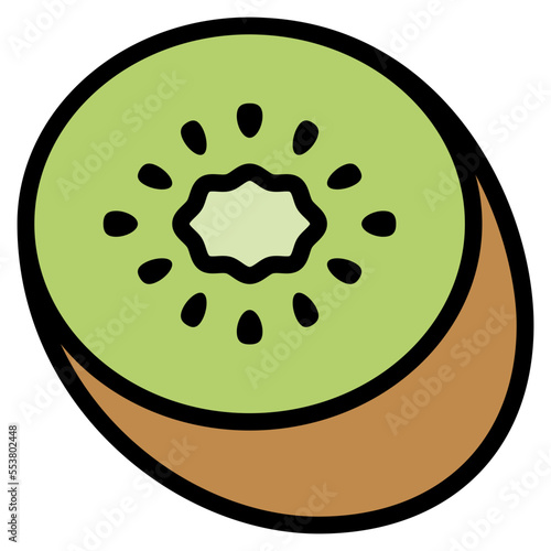 kiwifruit line filled icon