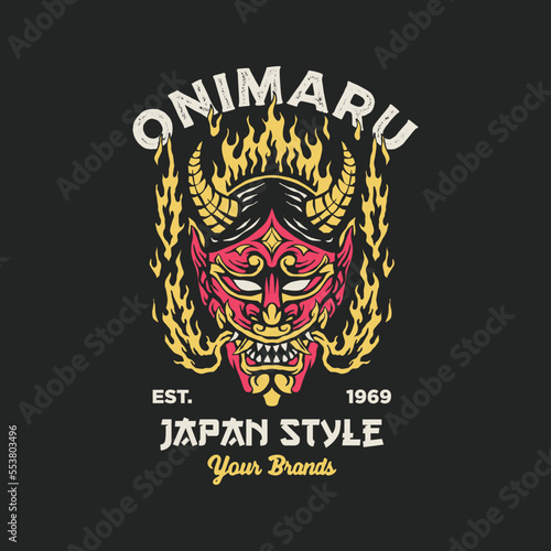 Onimaru illustration vector, Tee graphics.