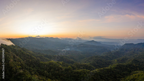 Panoramic view of El Salvador volcanoes