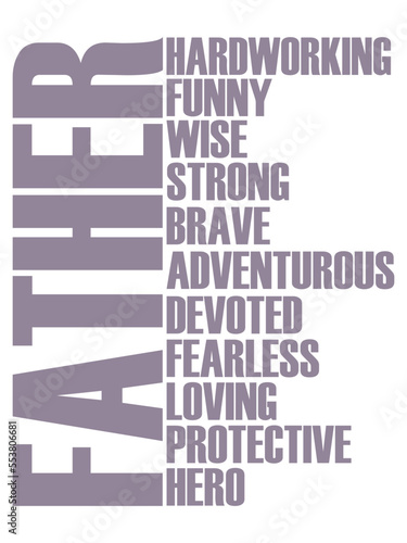 FATHER`S DAY vector t-shirt design