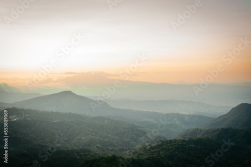 Panoramic view of El Salvador Volcanos © 3WC