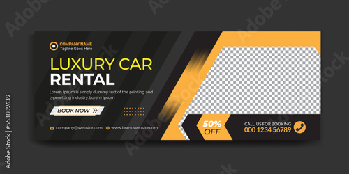 Rent A Car Facebook Cover Template