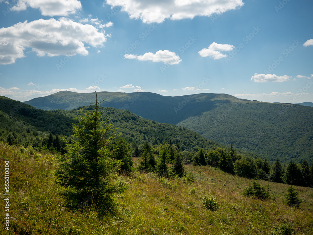 Fototapeta premium mountains landscape with clouds