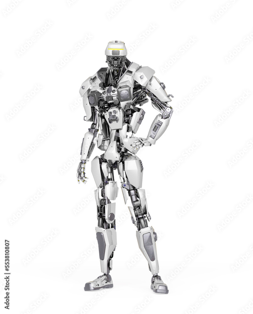 master robot in white background