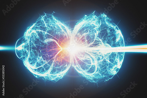 Fusion Energy Reaction - Generative AI photo