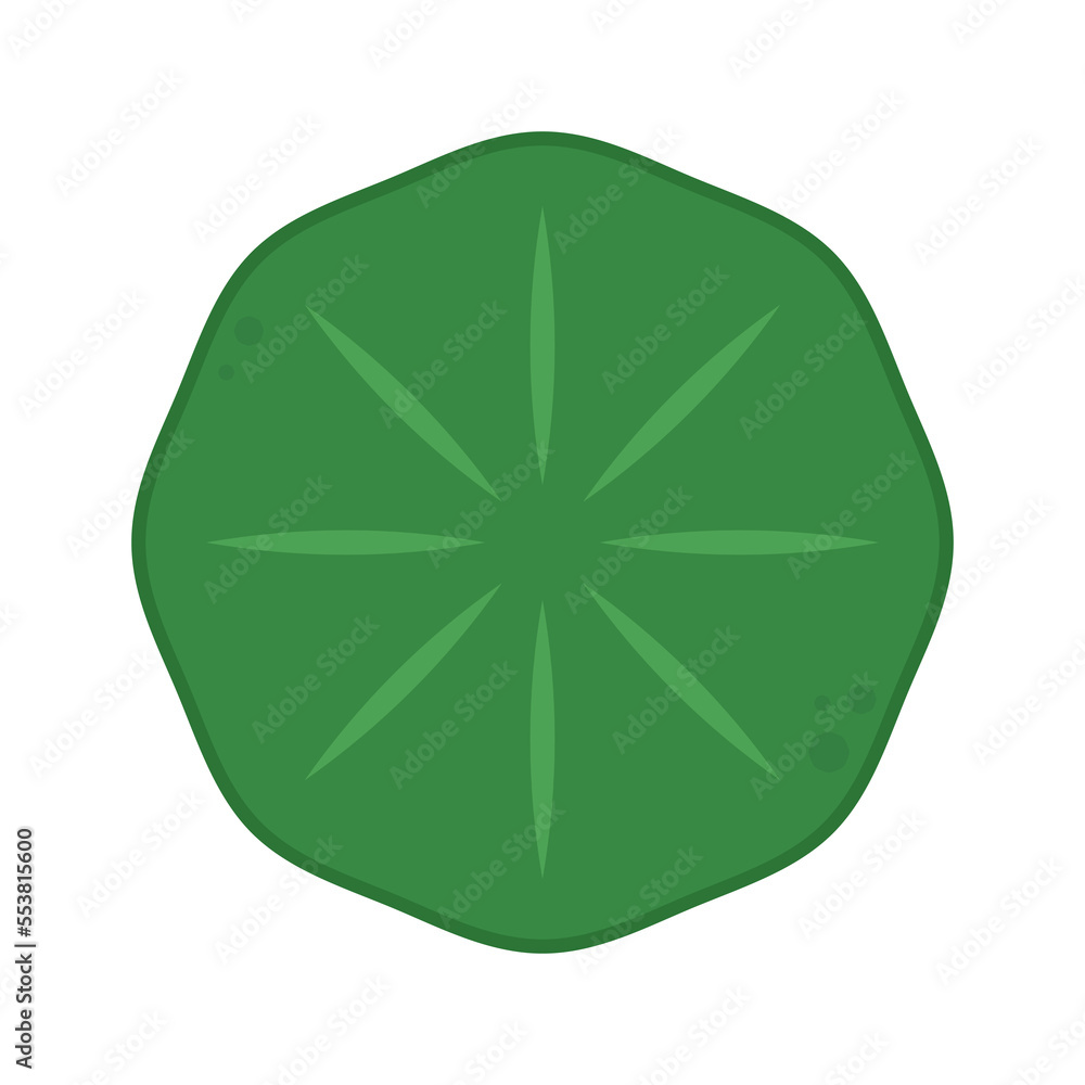 Lily pad icon. Lily cartoon vector on white background. Lily pad icon. Lily cartoon vector on white background.