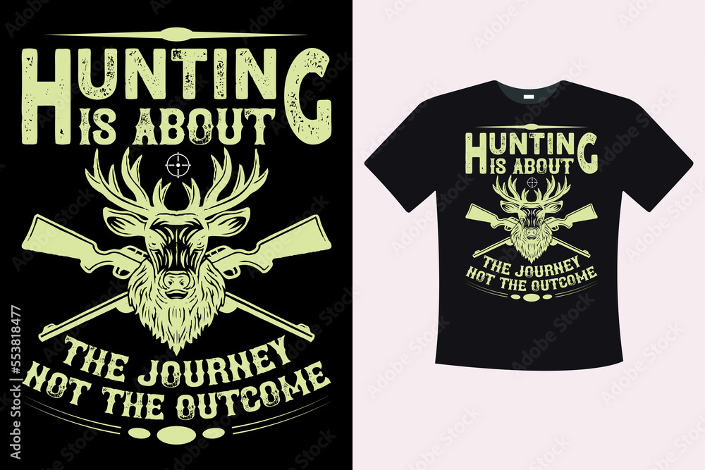 Fototapeta premium Hunting T-shirt Design