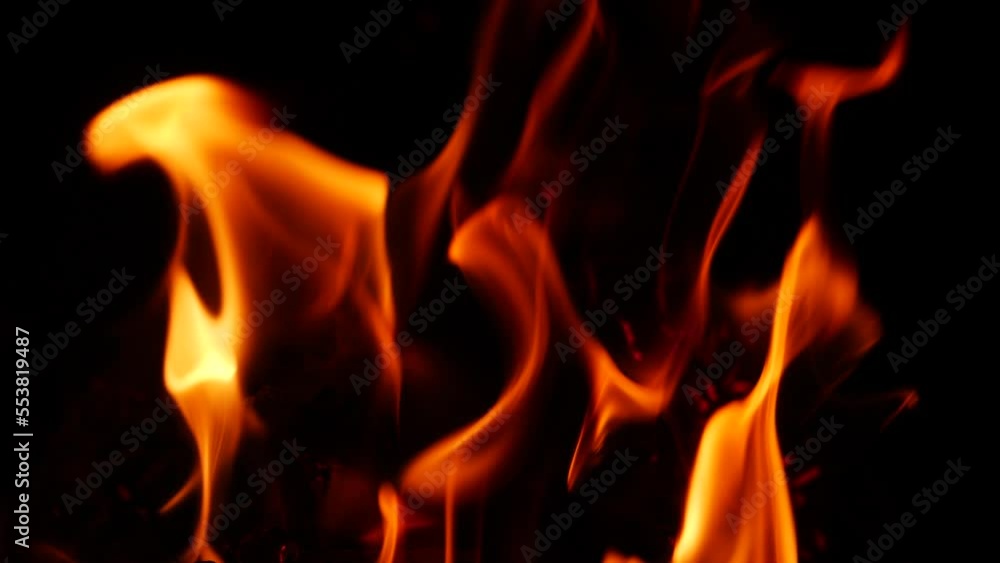 Close in capture of a video clip of fire burning immensely Close in capture of a video clip of fire burning immensely