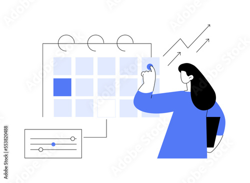 Campaign planning abstract concept vector illustration.