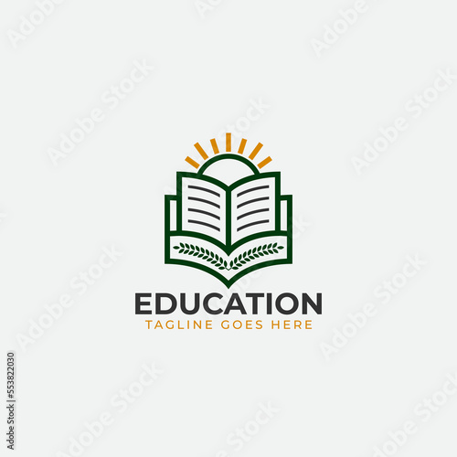 Education logo for college, university, and school modern and clean