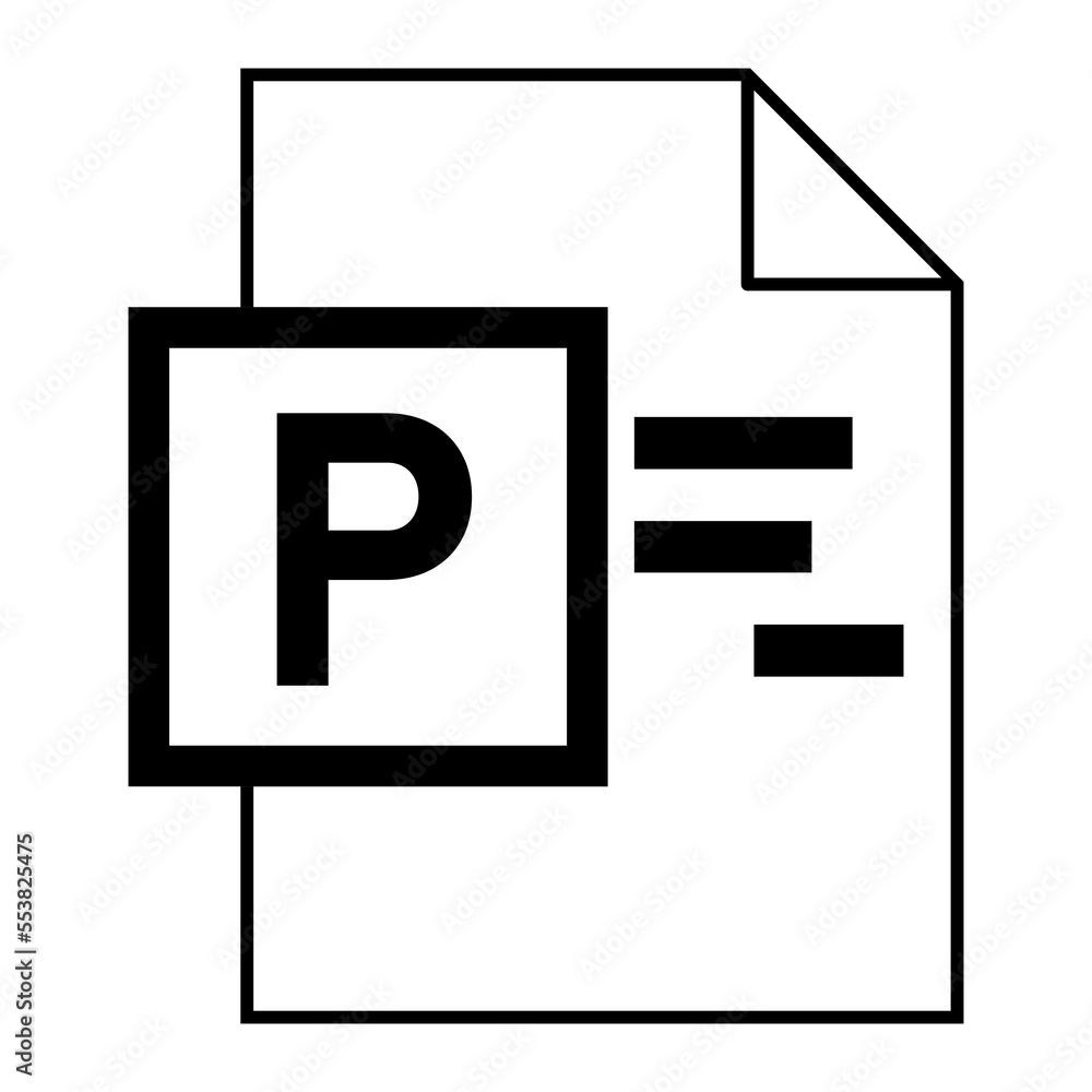 Modern flat design of logo MPP project document file icon Modern flat design of logo MPP project document file icon