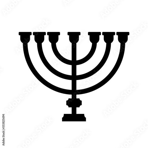 menorah isolated on white