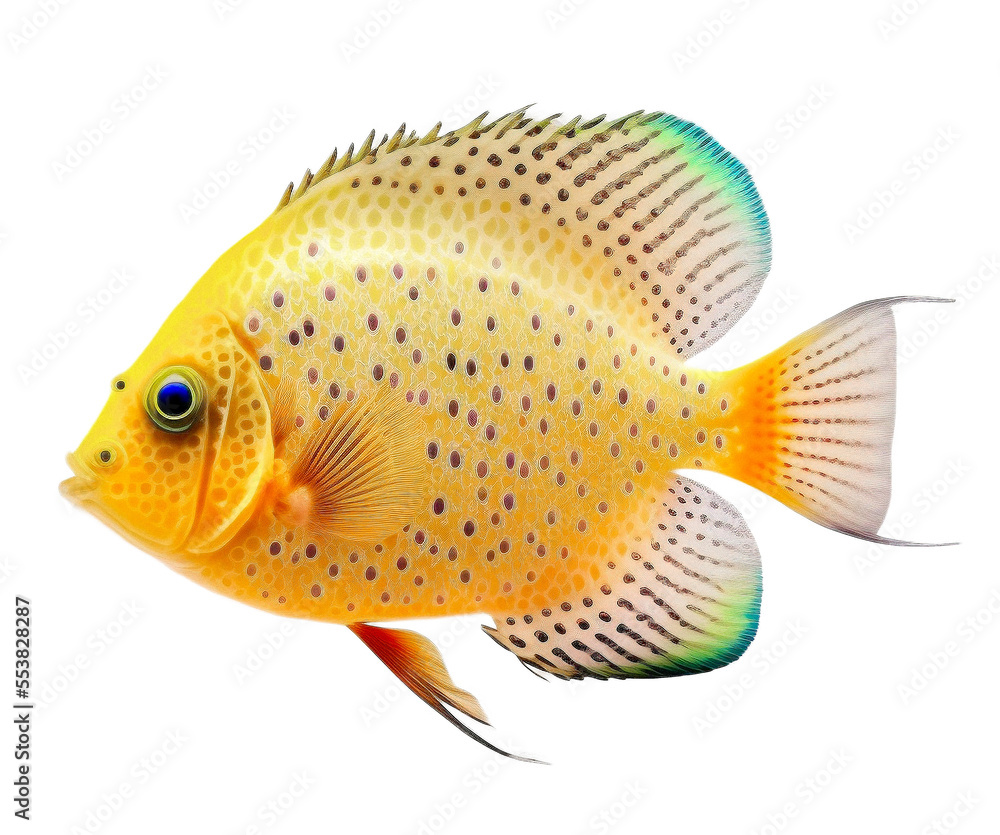 Cute tiny adorable fish on a transparant background Cute tiny adorable fish on a transparant background
