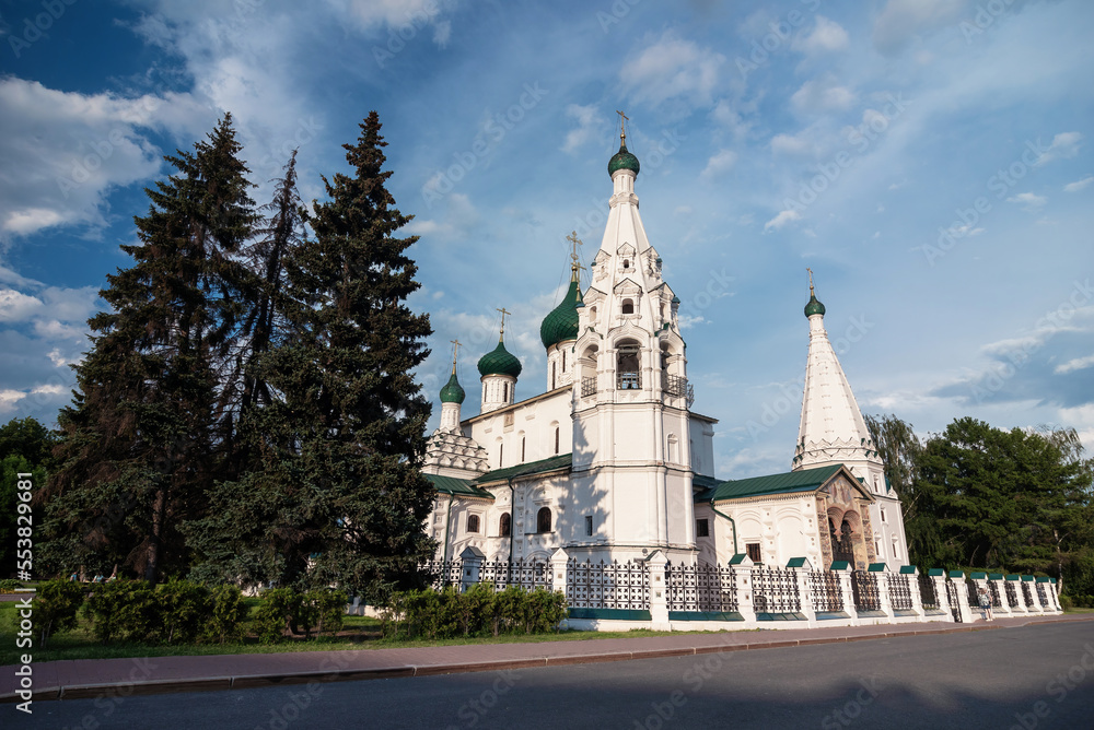 Church of Elijah the Prophet in Yaroslavl on a summer day.