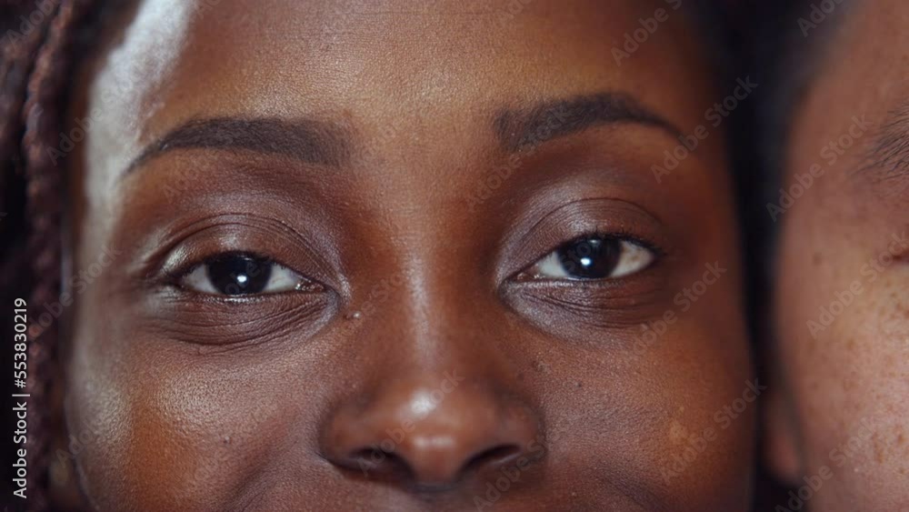 Cropped shot of multiethnic people faces. Realtime Cropped shot of multiethnic people faces. Realtime