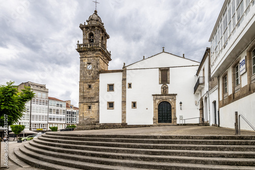 Church And Convent Of Santo Domingo at the Square Hm Garcia Naveira In Betanzos, La Coruna, Galicia, Spain photo
