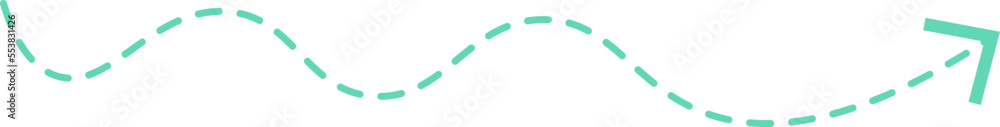 Dashed line arrow Dashed line arrow