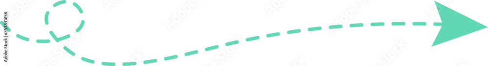 Dashed line arrow Dashed line arrow