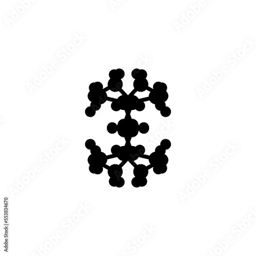 Rorschach test icon. Simple style Rorschach test background symbol. brand logo design element. Rorschach test t-shirt printing. Vector for sticker.