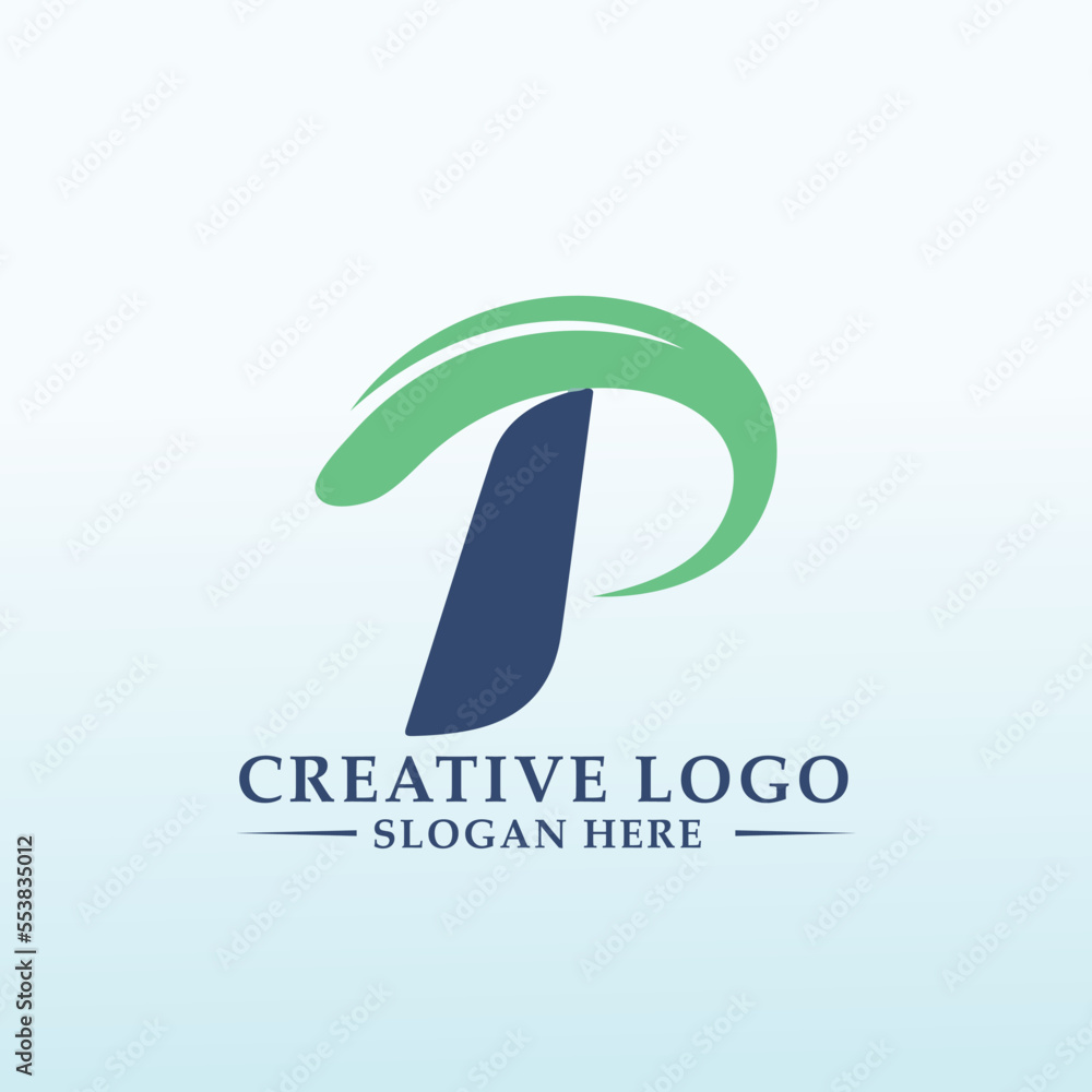 Family farm business logo letter TP Family farm business logo letter TP