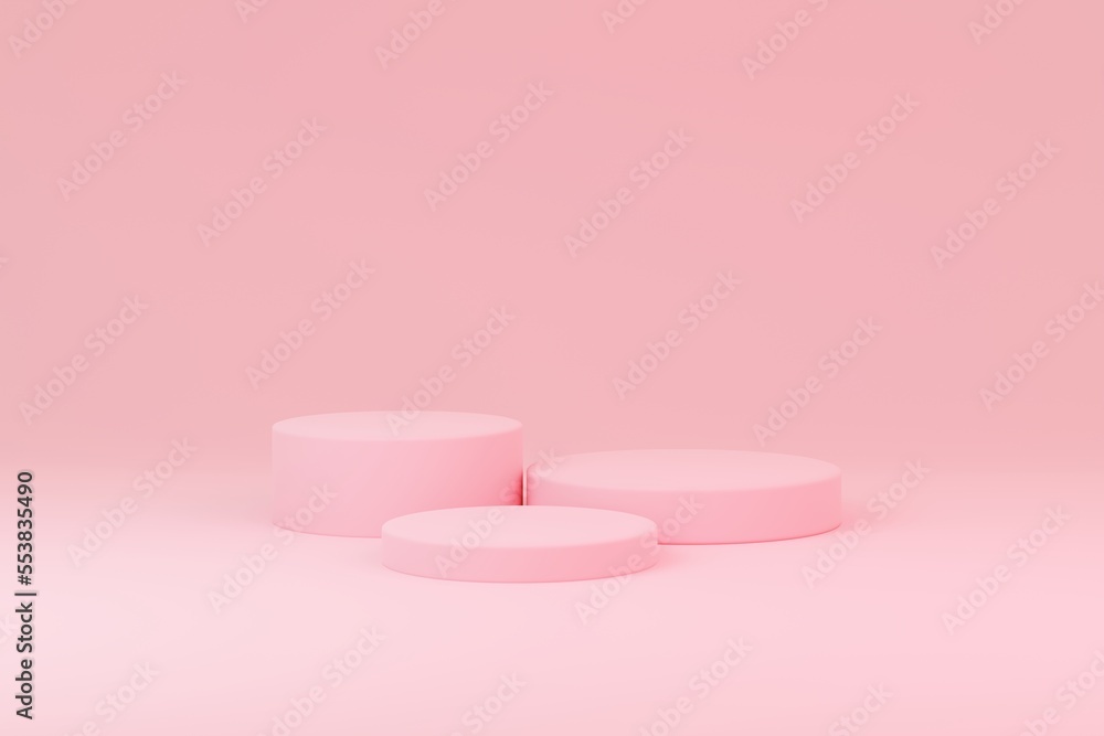 3D Realistic podium product background scene 3D Realistic podium product background scene