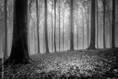 Autumn beech forest