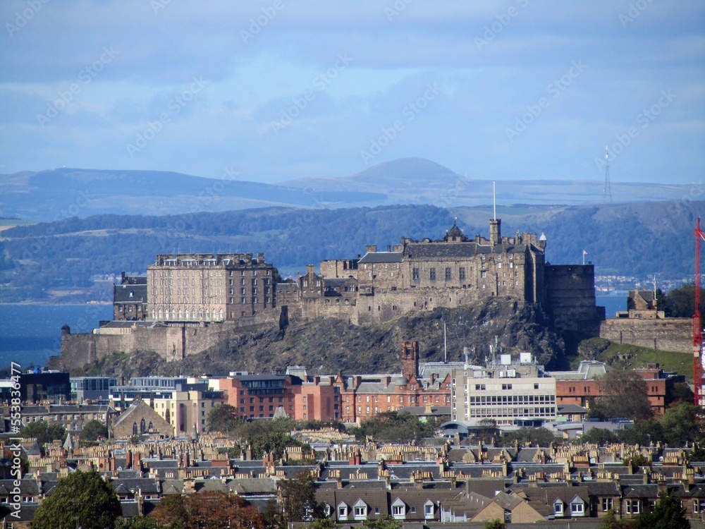 Edinburgh Castle from Blackford Hill.