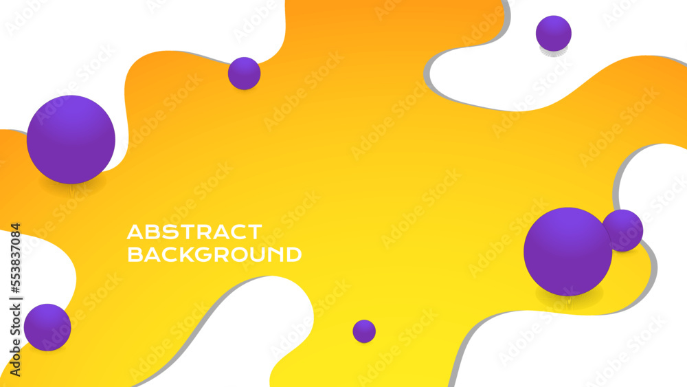 abstract orange background with blue circles
