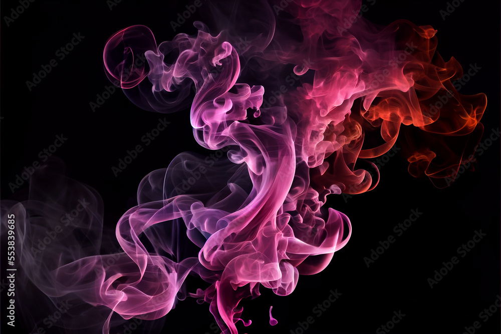 Obraz premium Mystical Neon Smoke 