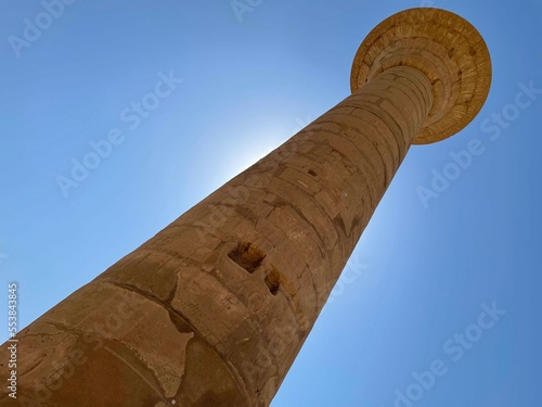 Columna Del Templo De Karnak, Egipto, Luxor  photo