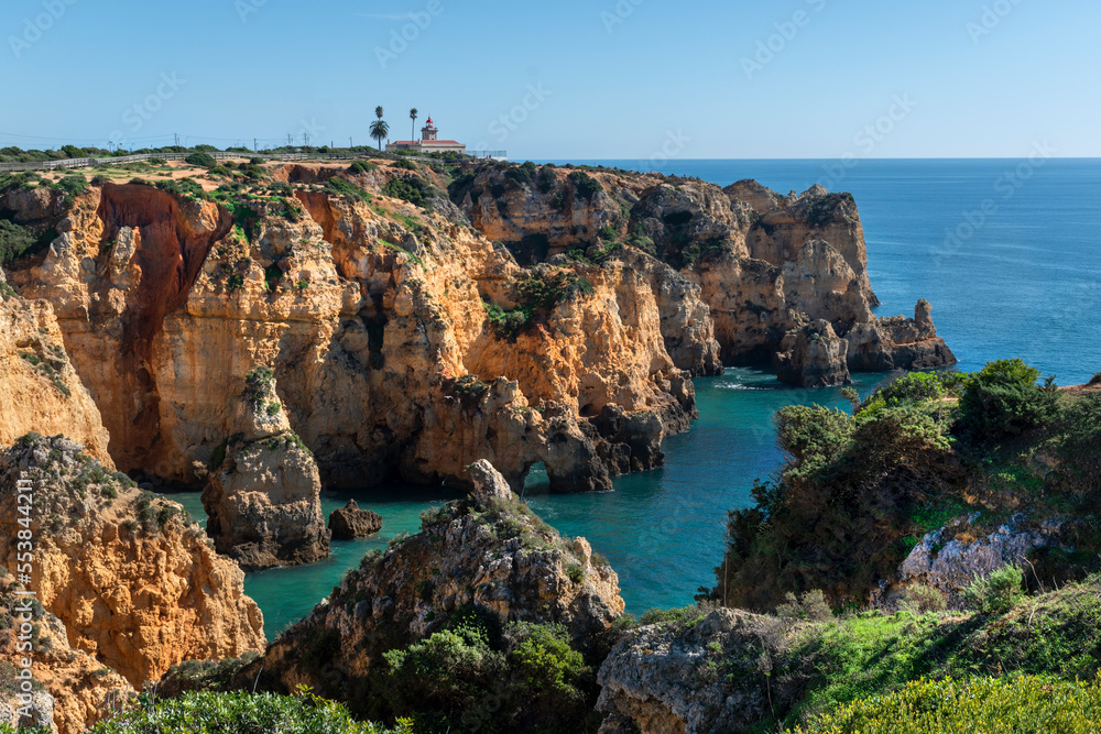 Atlantic ocean cliffs in portugal