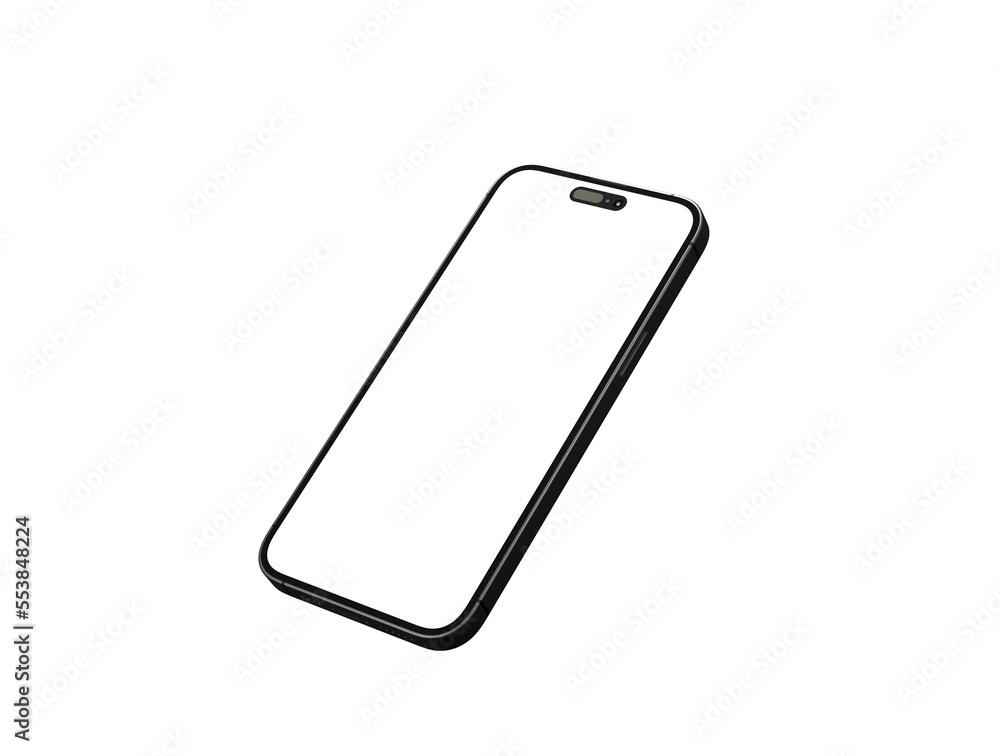 Smartphone frameless blank screen mockup Smartphone frameless blank screen mockup