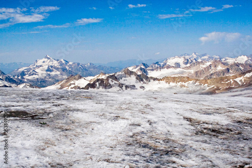 beautiful mountain landscape in winter in the Caucasus