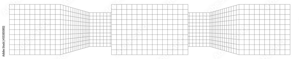 abstract grid overlay. 3d front view black lines perspective abstract grid overlay. 3d front view black lines perspective