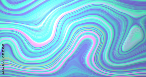 Image of green and blue liquid pattern moving on seamless loop