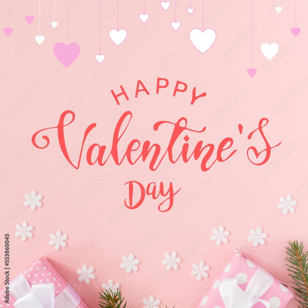 Happy valentine day instagram post template