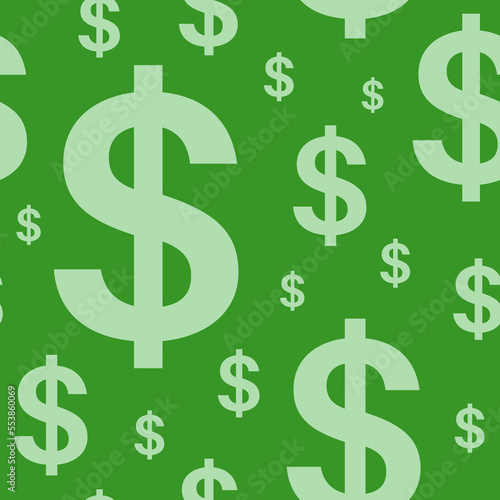 Dollar seamless pattern
