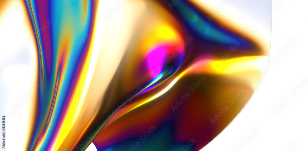 Fototapeta premium Abstract line fluid colors backgrounds. Trendy Vibrant Fluid Colors. 3d render