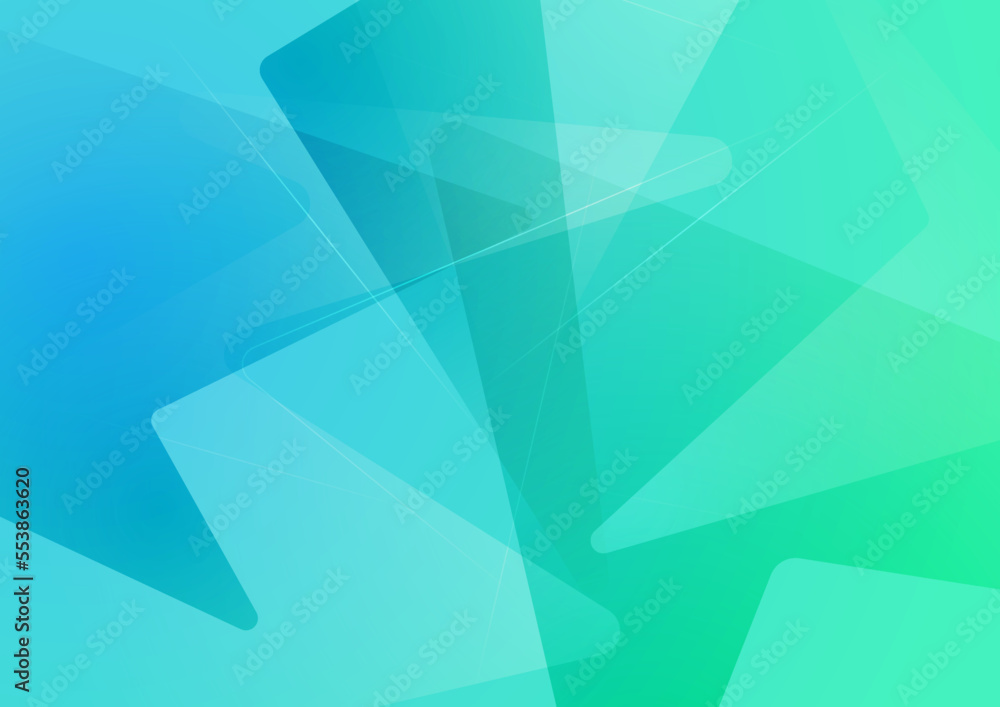 Obraz premium Modern simple minimalist colorful blue gradient abstract background with wave lines