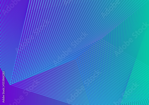 Abstract glowing wave lines on dark blue background. Geometric stripe line art design. Modern shiny blue lines. Futuristic technology concept. Suit for poster, cover, banner, brochure, website
