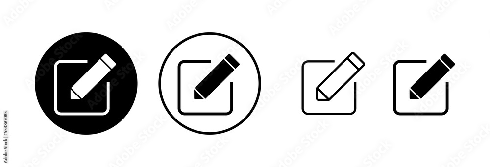 Edit icon vector illustration. edit document sign and symbol. edit text icon. pencil. sign up Edit icon vector illustration. edit document sign and symbol. edit text icon. pencil. sign up