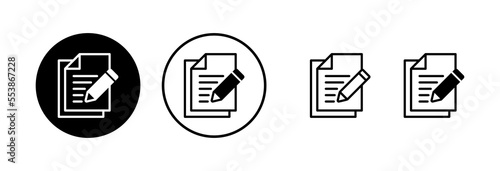 Note icon vector illustration. notepad sign and symbol