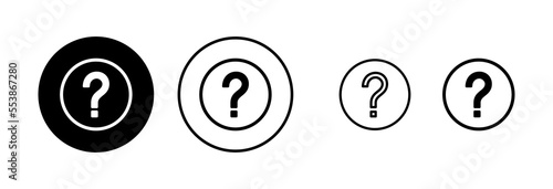 Question icon vector illustration. question mark sign and symbol