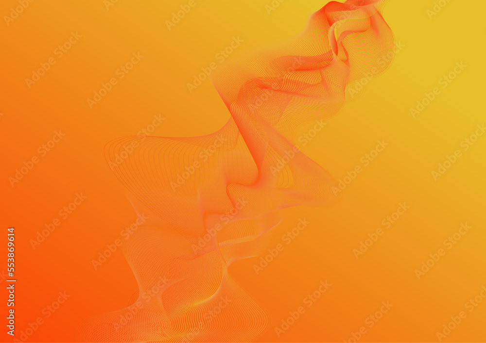 Naklejka premium Abstract orange presentation background