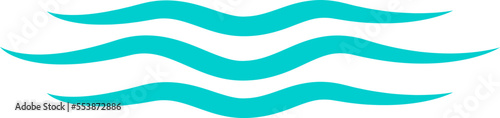 Free Download Water wave icon isolated on white background. Modern flat water wave icon for web site, ocean design template and logo. Creative abstract concept, vector illustration - GFXLoad