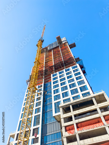Wallpaper Mural Construction site of a skyscraper Torontodigital.ca