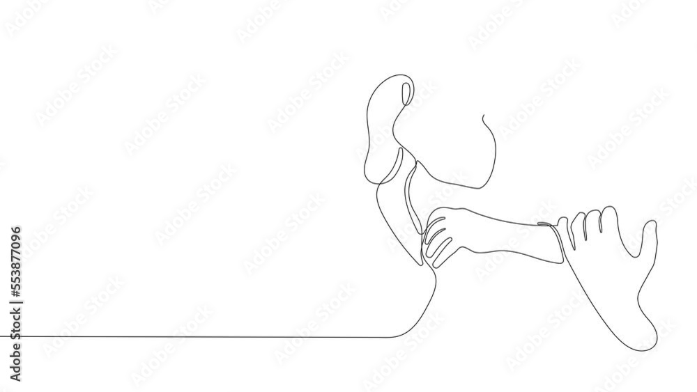 Animated drawing of continuous line draw of couple in love, cute curly-haired girl piggyback handsome boyfriend hugging. Romantic relations, first love. High quality 4k footage Animated drawing of continuous line draw of couple in love, cute curly-haired girl piggyback handsome boyfriend hugging. Romantic relations, first love. High quality 4k footage